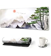 AIMSA Large Gaming Mouse Pad Extended Mouse Pad with Stitched Edge, Keyboard Mouse Mat Non-Slip R...