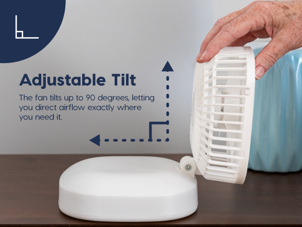 Adjustable tilt 90 degree lightweight foldable small camping fan cruise fan makeup fan travel fan 
