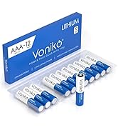 Voniko AAA Batteries, 12 Pack 1.5V Lithium AAA Batteries—High Performance Triple AAA Long Lasting...