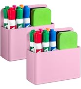 Banafich 2 Pcs Magnetic Dry Erase Marker Holder for Whiteboard, Plastic Magnetic Pen Holder for R...