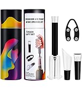 ylmijfe Wine Bottle Opener, Aluminum tube wine air pressure bottle opener set,With Wine decanter,...
