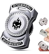 MIXTRYS Metal Fidget Toys Adults - 3-in-1 Fidget Slider Haptic Clicker Spinner Toy, Silent Stress...
