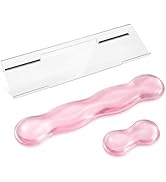 Keyboard Wrist Rest - Gel Wrist Rest for Computer Keyboard and Mouse, Acrylic Clear Keyboard Stan...