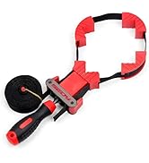 SEDY 13 ft. Belt Band Clamp Strap Clamp for Woodworking, Quick Release Frame Clamps with 90-Degre...