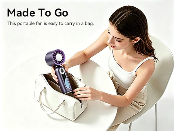 portable handheld fan