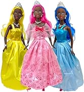 Princess Doll Set for Girls, 3 Little Dolls for Dollhouse Fairy Tale | 11.5” Princess Dolls for 3...