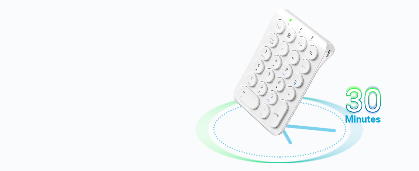 rechargeable number pad