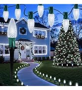 Brightown C9 Christmas Lights Outdoor, 25.7 Ft Strawberry C9 Christmas Pathway Lights with 20 LED...