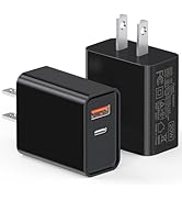 20W USB C Wall Charger for iPhone 17/16/15/14/13/13 Mini/13 Pro Max/12/12 Pro/12 Pro Max Cube, 2 ...