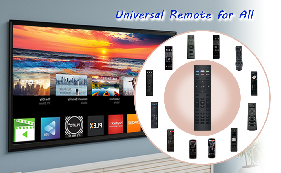 Universal remote for Vizio smart TV xrt136 vr15 xrt140 xrt135 xrt112 xrt122 xrt500 vr1 vr2 vr10