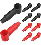 RVBOATPAT Rubber Terminal Cover Insulated Battery Terminal Protector Boot Fit 4 AWG - 2/0 AWG Wir...
