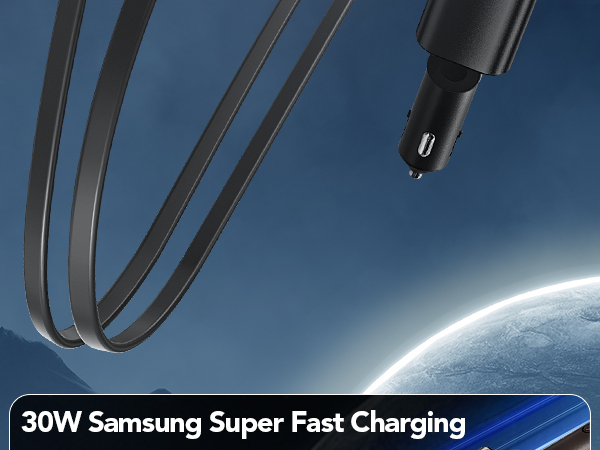 4 in 1 retractable car charger