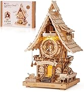 ROBOTIME LC901 Wooden Cuckoo Clock (Natural)