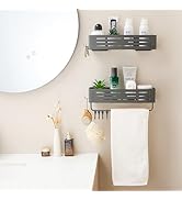 Zynuhmo Shower Caddy Suction Cup, Space-Saving Shower Organizer Removable Storage Rack With Large...