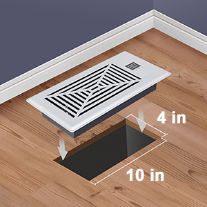 4 x 10 register booster fan