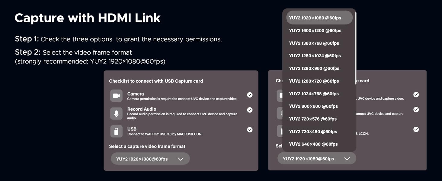 video capture card capture with hdmi link on oculus quest