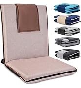 Floor Chair with Back Support 14-Position Adjustable Floor Chair Portable Ground Seating for Adul...