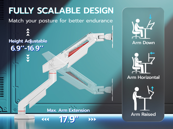 single monitor arms