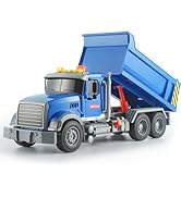 Wenbeier Dump Truck Toy for Kids 15" Large Toddler Trucks Toys Big Heavy Trucks with Lights and S...