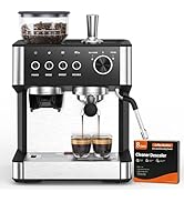 (2026 Upgrade) Espresso Machine with Grinder, 15 Bar Expresso Coffee Machines, Professional Coffe...
