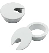 AACGIN [2 Pack] Desk Grommet 1.5 inch Sturdy ABS Plastic Desk Hole Cover for Cables Detachable Ta...