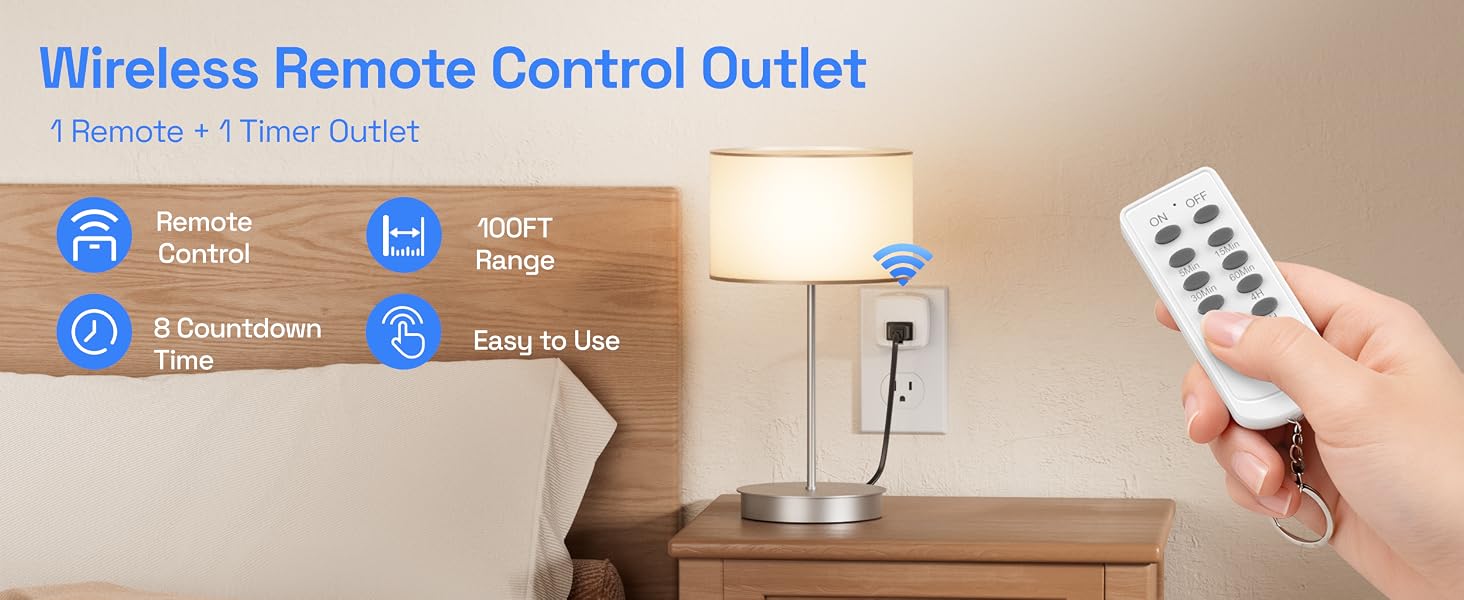 Wireless Remote Control Outlet