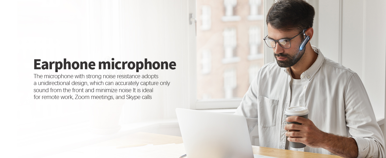 Bluetooth Headset Single Ear Business Earbuds