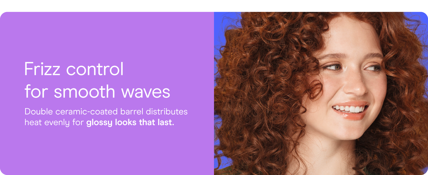Conair ceramic curling iron ¾ inch barrel heat settings styling even heat dual voltage short hair.