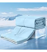 Elegear Cooling Comforter Queen Absorbs Body Heat to Keep Cool, Cooling Blanket for Hot Sleepers ...