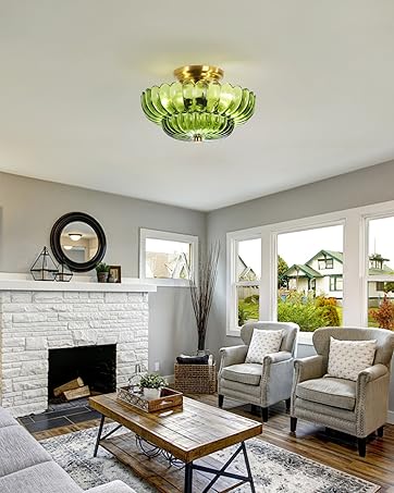 semi flush mount ceiling light