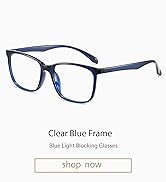 ANRRI Blue Light Blocking Glasses, Anti Eyestrain Lens Lightweight Frame Eyeglasses for men and w...