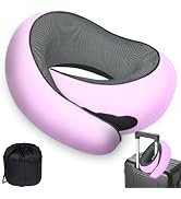 BOLEISE Neck Pillow for Airplane Travel, Comfortable Travel Neck Pillow for Long Flights, Ergonom...
