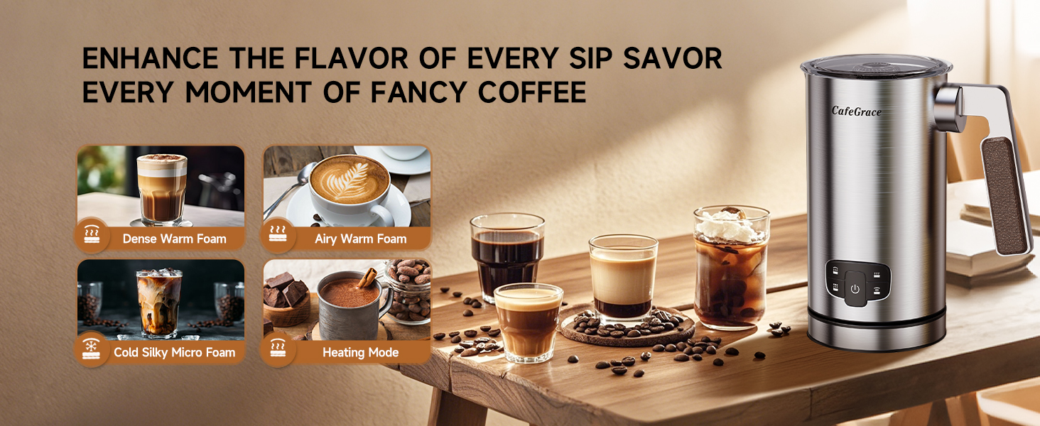 ENHANCE THE FLAVOR OF FVERY SIP SAVOREVERY MOMENT OF FANCY COFFEE