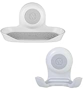 SlipX Solutions Suction Soap Saver and On The Dot Power Lock Suction Cup Hook