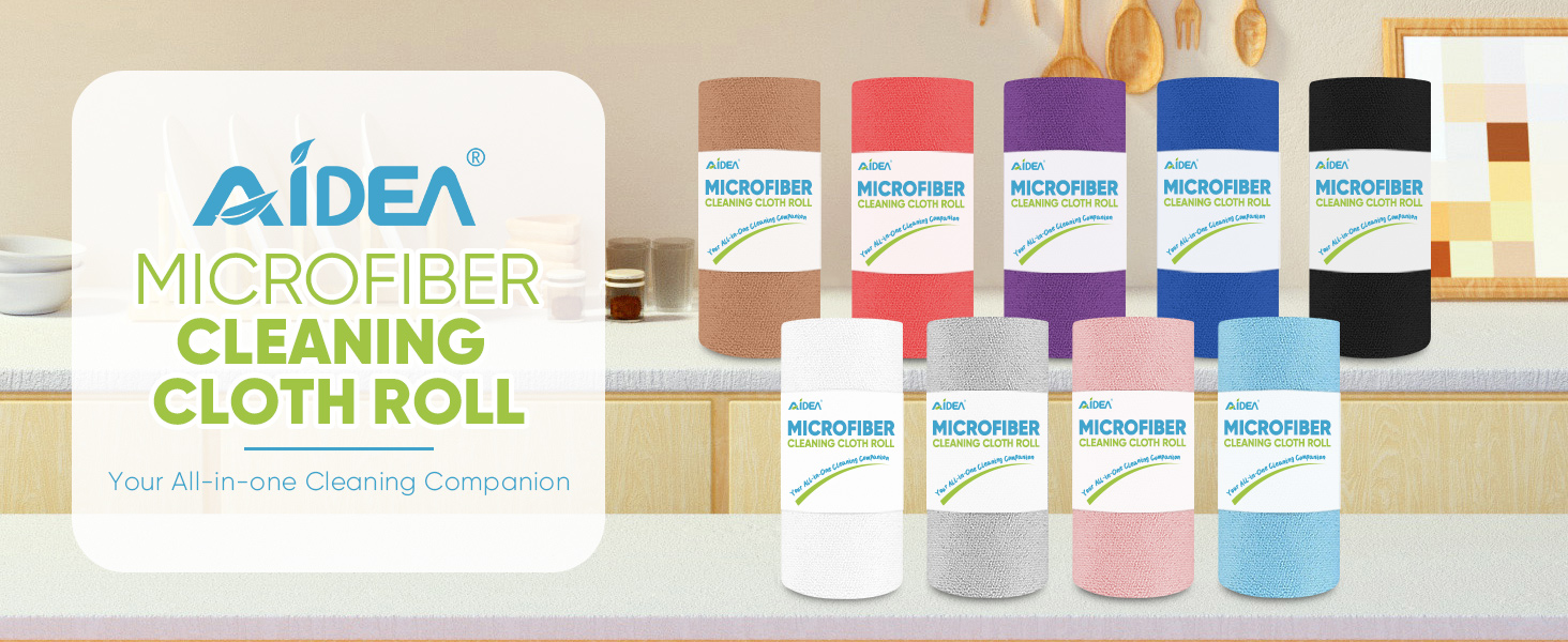 AIDEA MICROFIBER CLEANING CLOTH ROLL