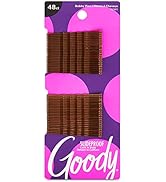 Goody Slideproof Womens Bobby Pin-48 Count,Crimpled Brown - 2 Inch Pins Helps to Keep Your Hair P...