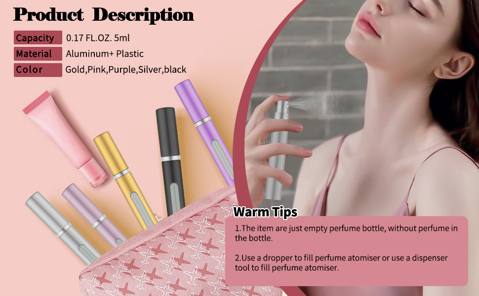 empty perfume bottle, without perfume in the bottle