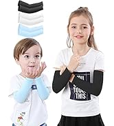 Newbyinn Arm Sleeves for Kids Child Toddlers, Age 1-7, UV Sun Protection, Cooling Sleeves to Cove...