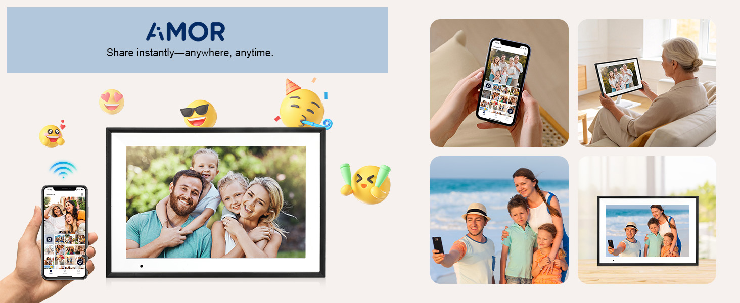 Aimor digital frame wifi digital photo frame