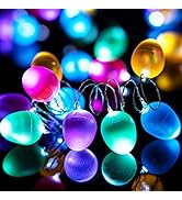 BOHON Easter Decorations Easter Egg Ornaments 10ft 30 LEDs Fairy Lights Battery Operated with Rem...