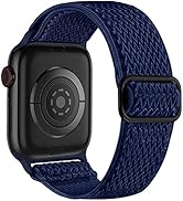 Lerobo Stretchy Nylon Bands Compatible with Apple Watch 44mm 45mm 42mm 49mm iWatch SE/Series 8 7 ...