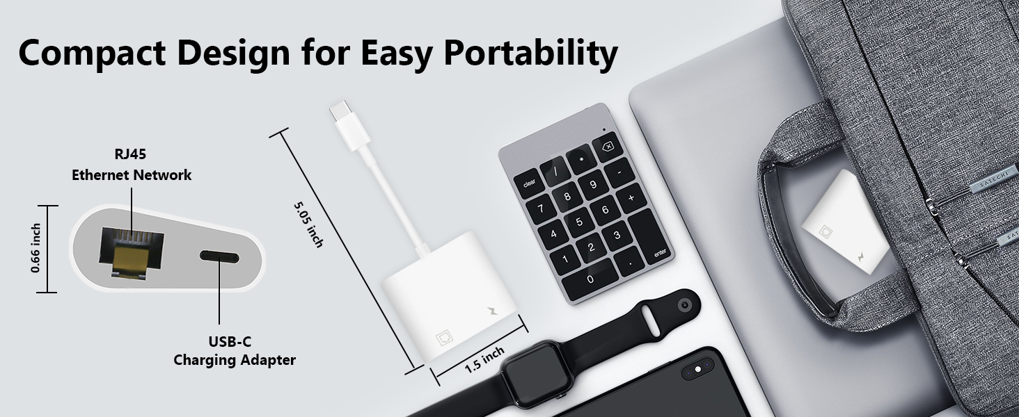 USB C to Ethernet adapter USB C to RJ45 Ethernet adapter iPad Ethernet adapter to USB C