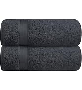 Belizzi Home Cotton 2 Pack Oversized Bath Towel Set 28x55 inches, Large Bath Towels, Ultra Absorb...