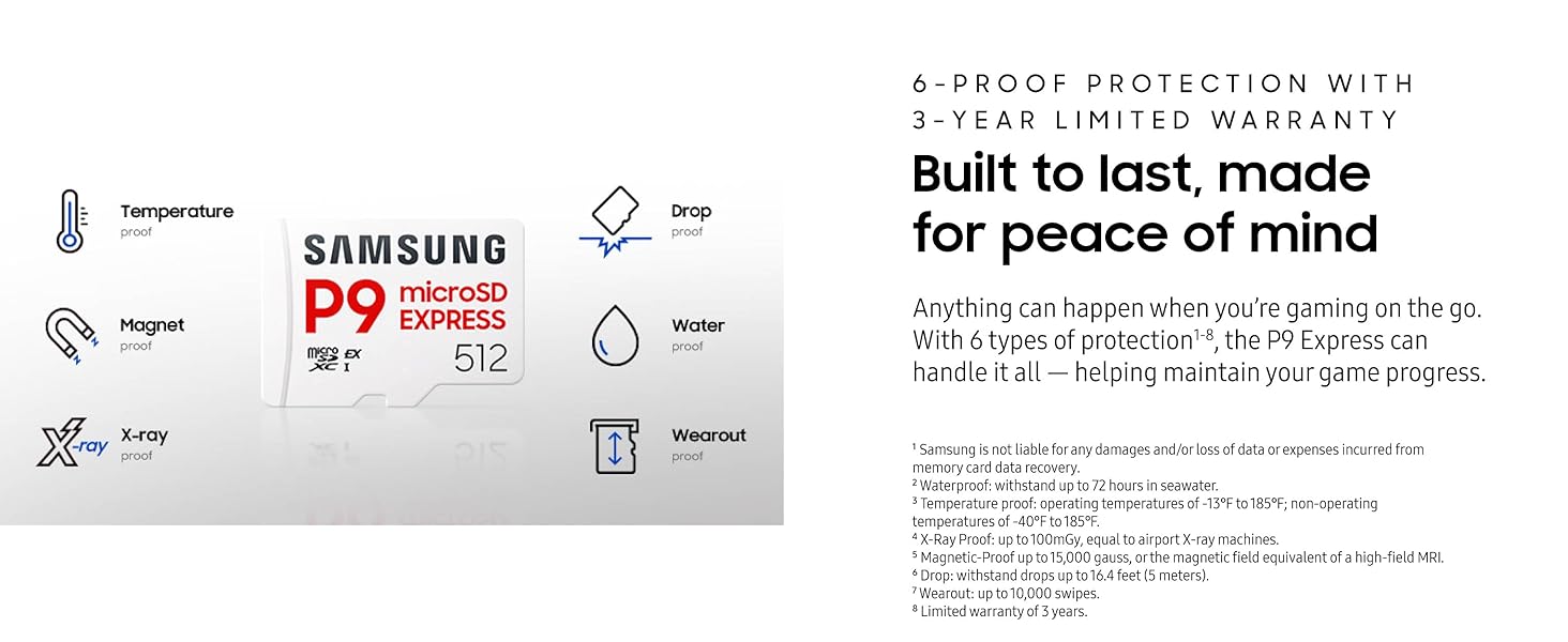 P9 Express sd microsd memory card