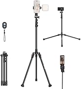 SmallRig Phone Tripod with Remote, 67" Tripod for Camera Reverse-Folding, Universal Tripod Stand ...
