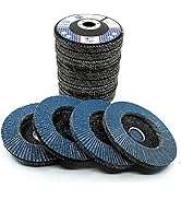 Benchmark Abrasives 4.5" x 7/8" Premium High-Density Jumbo Zirconia Type 27 Flap Disc 40/60/80/12...