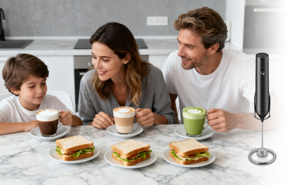 This milk frother is ideal for family daily needs.