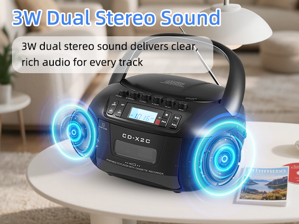 CD and Cassette Player