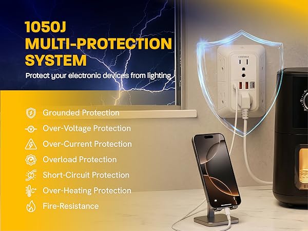 Wall Outlet Extender PD 20W with Night Light