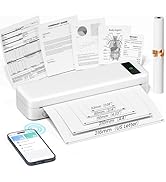 Portable Thermal Printer, A285M Bluetooth Portable Printers Wireless for Travel Home Use, Small I...